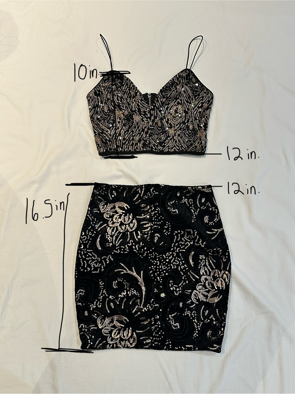 Windsor Black Sequin Two-Piece Set - Picture 8 of 8